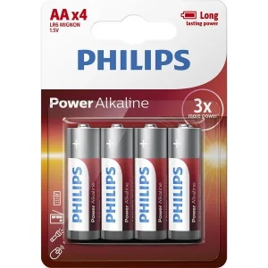 Батарейка Philips Power Alkaline AA BLI 4 UA